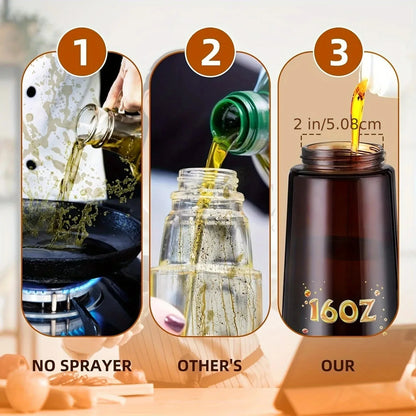 2-in-1 Oil Sprayer Bottle - Dark Glass