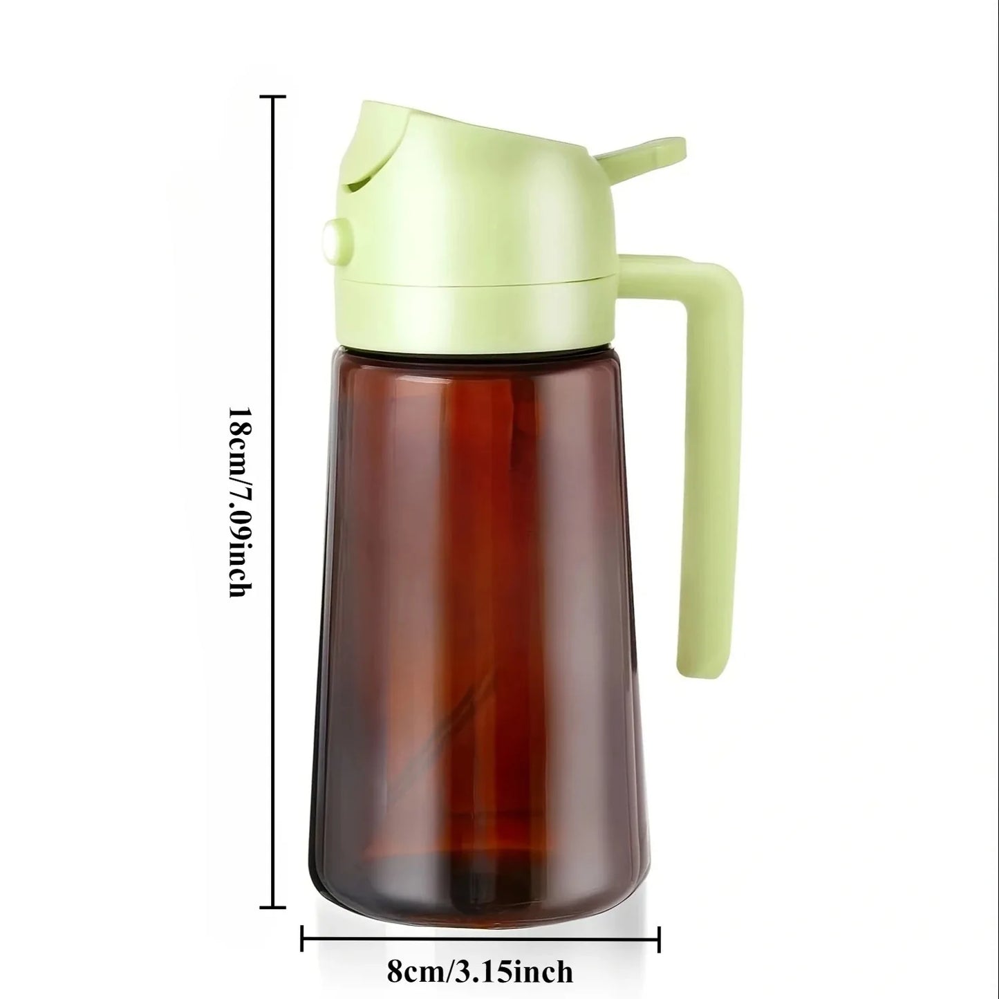 2-in-1 Oil Sprayer Bottle - Dark Glass