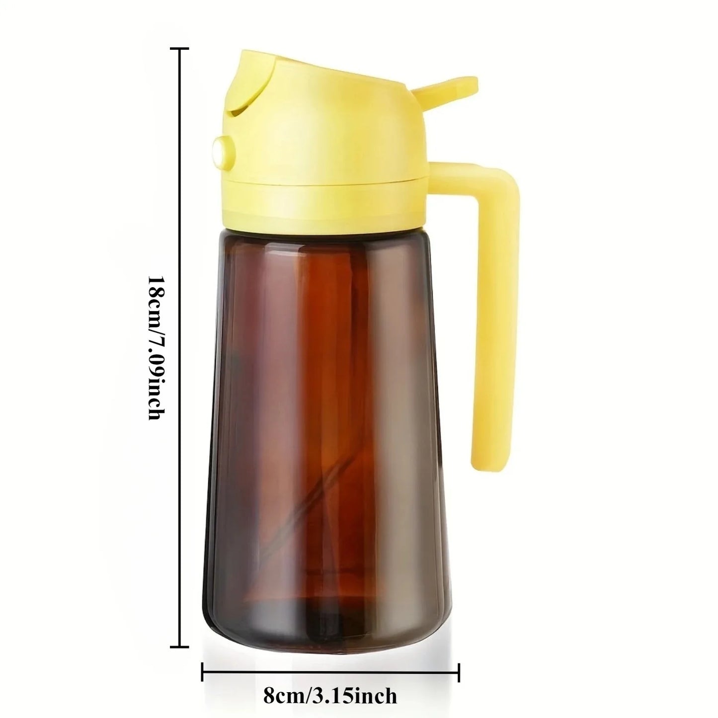 2-in-1 Oil Sprayer Bottle - Dark Glass